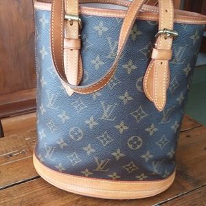 Louis Vuitton petite bucket.